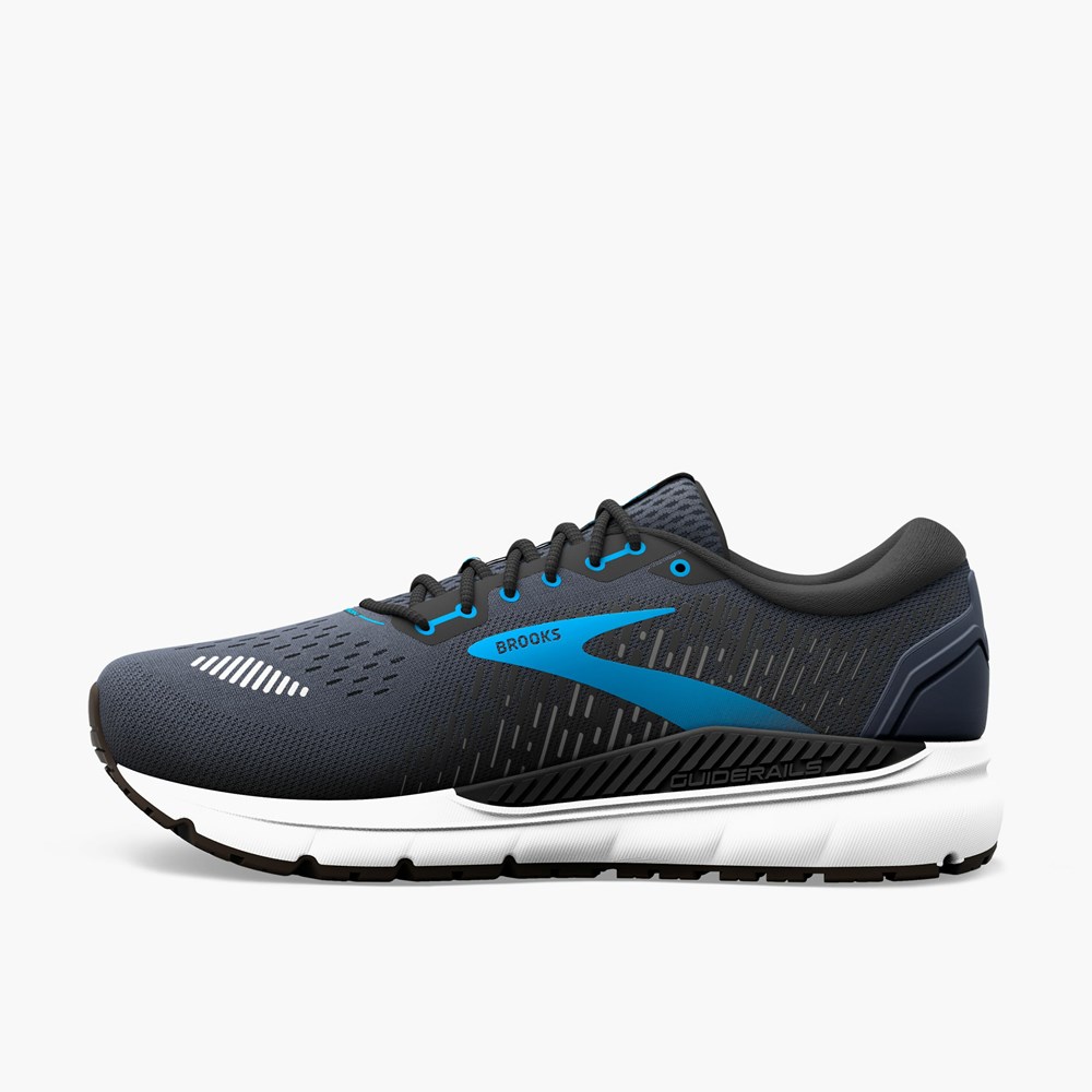 Chaussures Running Route Brooks Addiction 15 Noir Bleu Homme | CUA-3041057